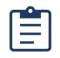 Clipboard navy icon